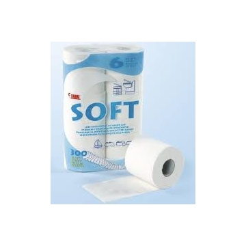 Toaletní papír dvouvrstvý 6 rolí FIAMMA